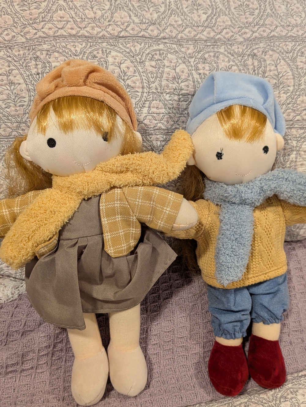 Waldorf Dolls Set | Mohair | Steiner Doll | Natural | Artisan | Open Ended Play